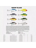 Воблер Rippin' Blade 07, GCHT, тонущий, 7см, 16гр