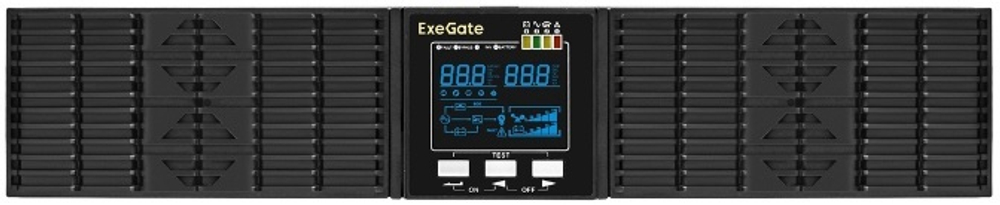Источник бесперебойного питания  Exegate PowerExpert ULS-575-10kVA.LCD.AVR.T.USB.RS232.SNMP.2U