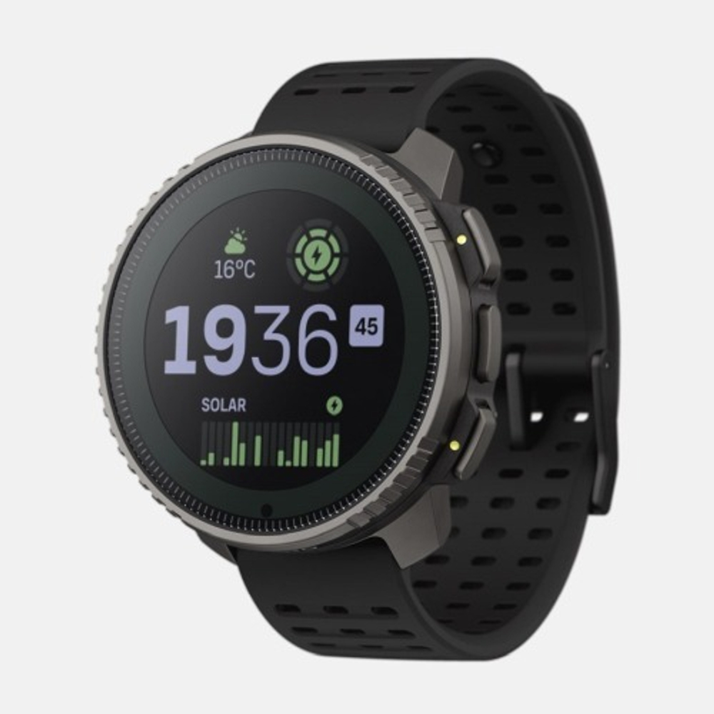 Часы Suunto Vertical Titanium Solar Black, черные, SS050858000