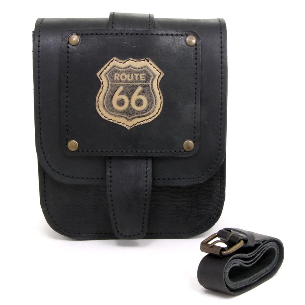 Подсумок на пояс и бедро с нашивкой Route 66