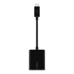 Адаптер Belkin USB Type-C для аудио и зарядки (F7U081BTBLK/F7U081btBLC), черный