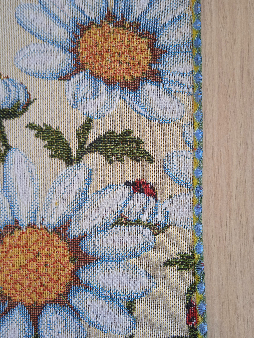 Гобеленовая столешница Ромашки 40х89