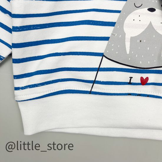 Толстовка из футера "Морской бриз" полоска