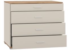 Комод Кассандра 92 дуб крафт золотой / кашемир