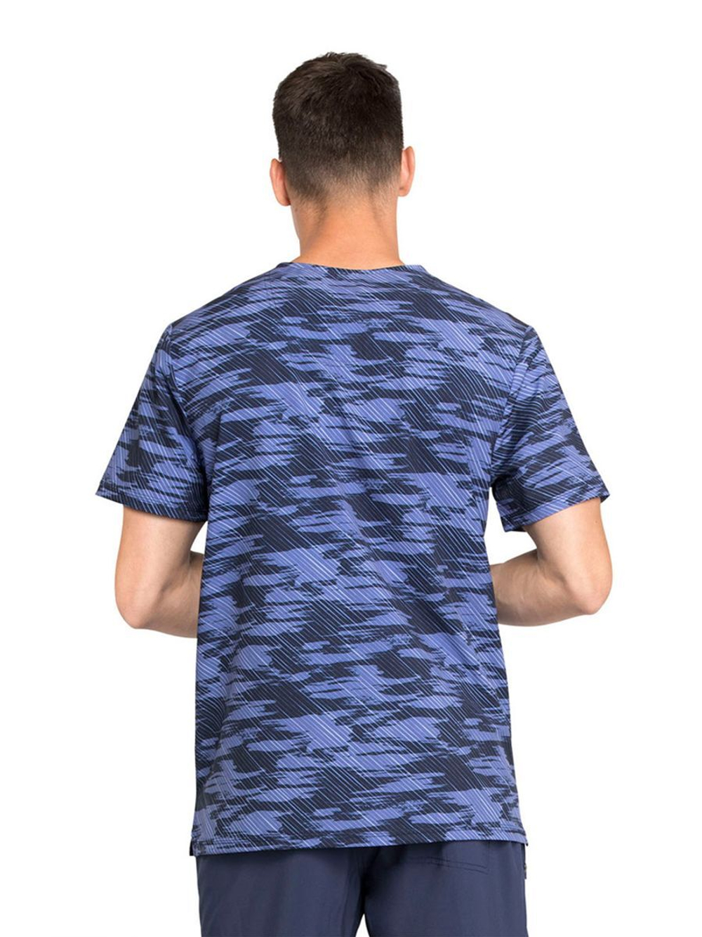 Топ медицинский мужской Cherokee Infinity CK902, синий/фиолетовый, 2XL