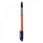 Ручка шариковая Alingar на масляной основе"Vectro-А" , 1 мм, синяя, игольчатый наконечник, шестигранный, грип, оранж. пластик. корпус, карт. уп.