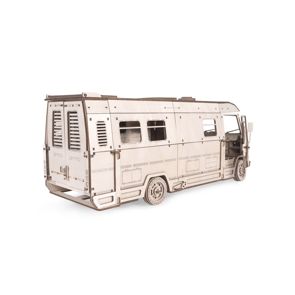 Деревянный конструктор Кукольный дом на колесах - Трейлер-дом "Пикник" (Lemmo)