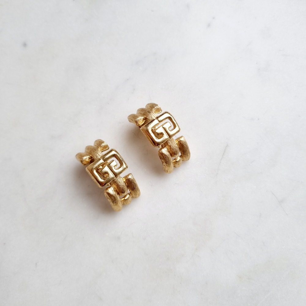 Клипсы Givenchy с лого