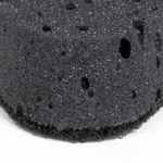 Губки для посуды OVAL BLACK 95х65х35 мм КОМПЛЕКТ 6 шт., КРУПНОПОРИСТЫЙ поролон/абразив LAIMA, 608649