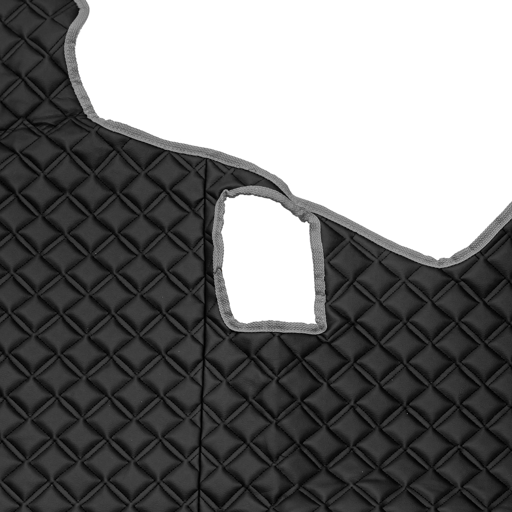 Ковры SCANIA 5 серии Р (автомат) (экокожа, черный, серый кант, серая вышивка)