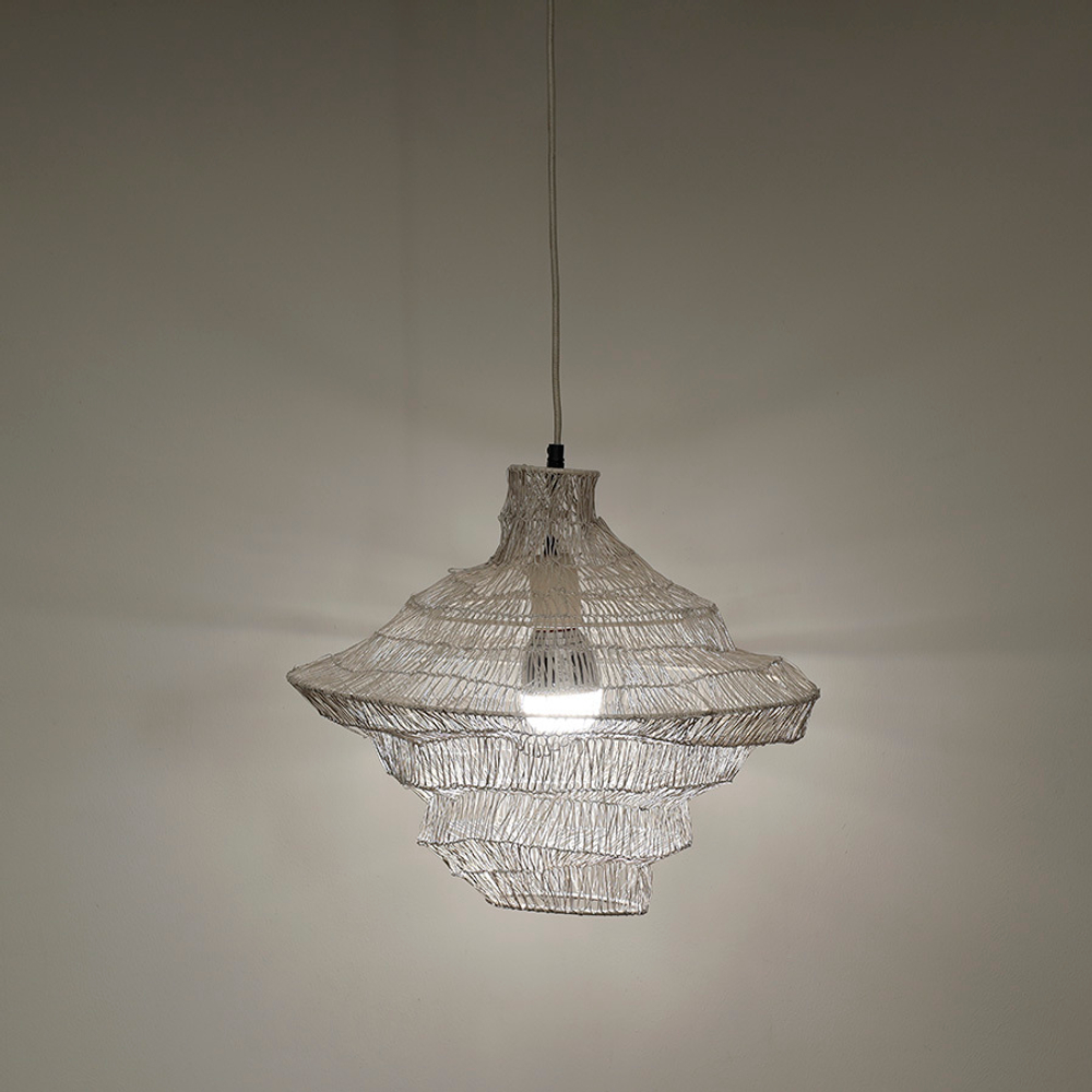 Светильник подвесной vinger, D45х50 см, бежевый