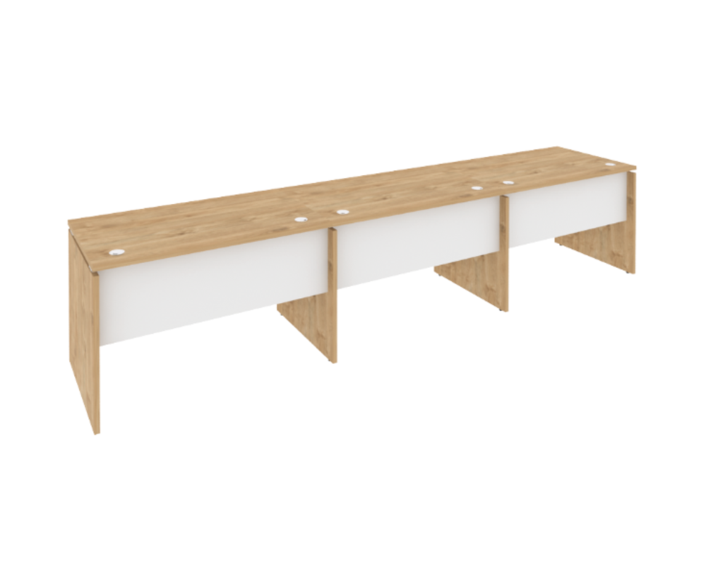 Рабочая станция ЛДСП на 3 места 720 Onix