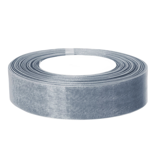 Лента органза (2,5 см*22,85 м) Серебро, 1 шт.