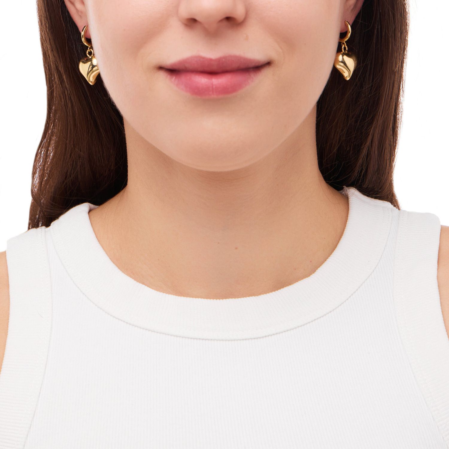 Серьги Vanilla Gold Heart Earrings