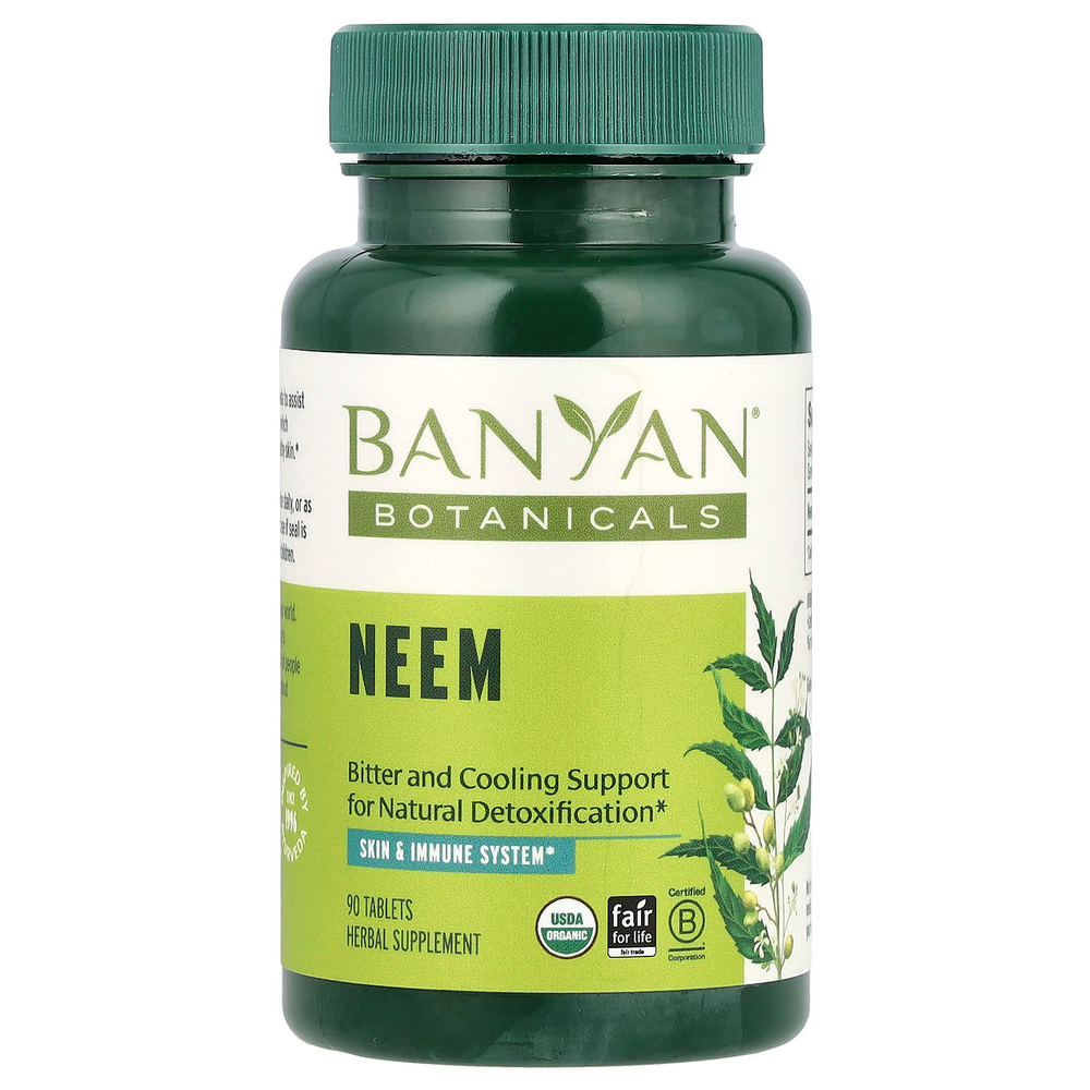 Banyan Botanicals, Ним, 90 таблеток (500 мг в каждой таблетке)