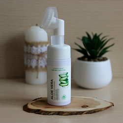 Массажная пенка для умывания с алоэ, 120мл