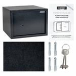 Сейф мебельный DASWERK SC-250KL (250х350х250 мм), ключевой замок, графит, 291342