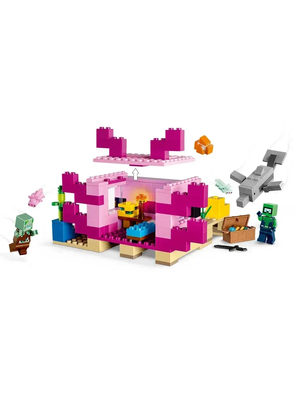 Конструктор Майнкрафт Дом Аксолотля