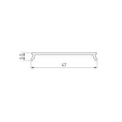 Экран LINE-5050-DUAL-3000 OPAL (Arlight, Пластик) 047490