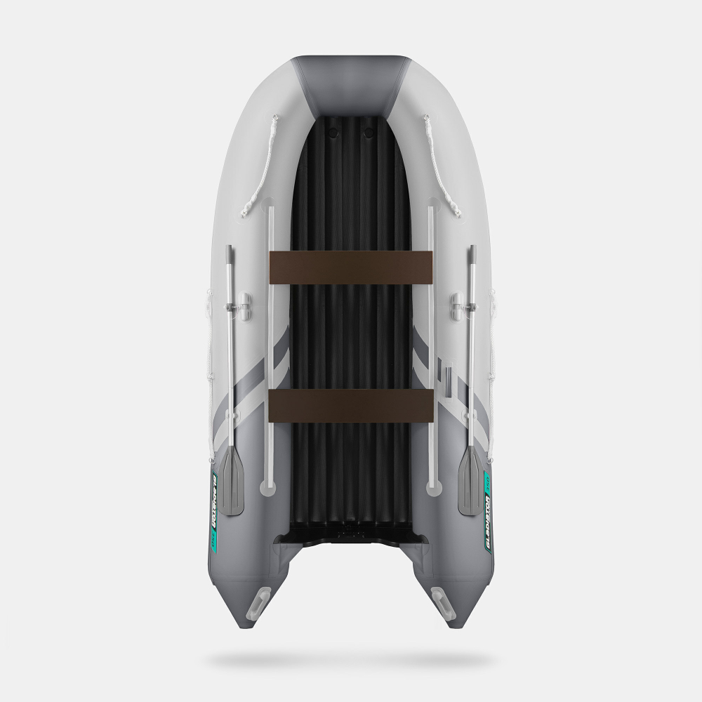Надувная лодка GLADIATOR E350S светло-темносерый