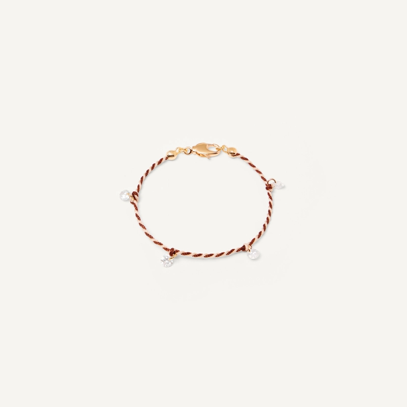 Браслет Плетеный Твой Цвет – Маленький кристалл