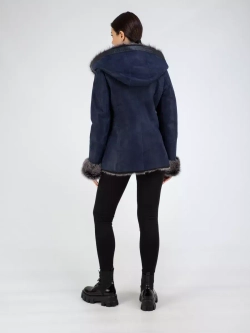 Дубленка натуральная зимняя с капюшоном Турция