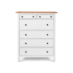 Комод с 6 ящиками деревянный, Хемнэс Hemnes/ Кымор, 108х50х131 см,белый/светло-коричневый