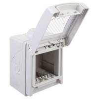 Коробка для настенного монтажа "Avanti", IP55, серая, 2 модуля