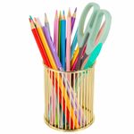 Органайзер стаканчик для косметики и мелочей MONTE VITA, металлический, 100х80 мм, золото, 272484