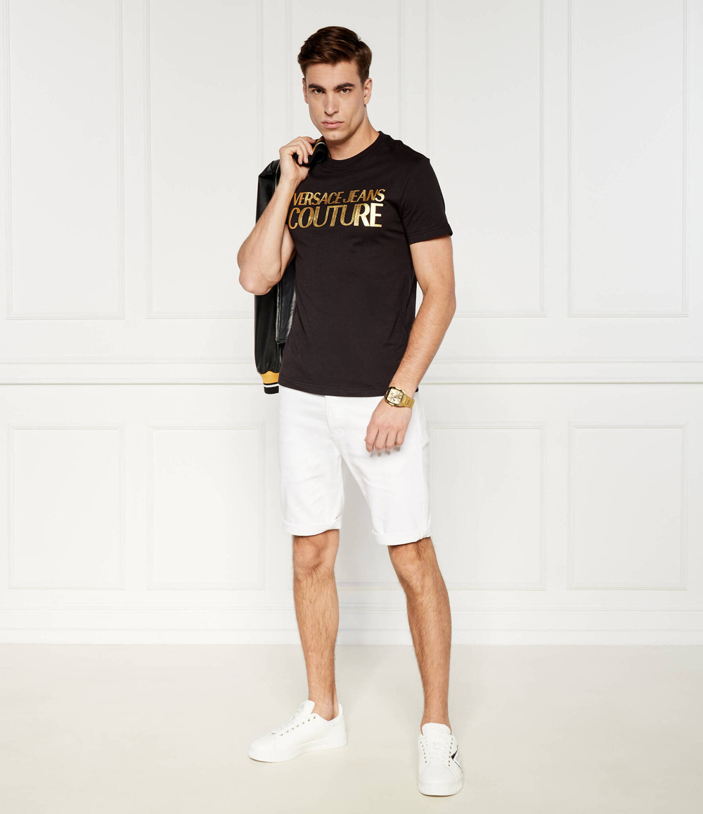 Кожаные кроссовки Versace Jeans Couture - белый(77YA3SKCZP307)