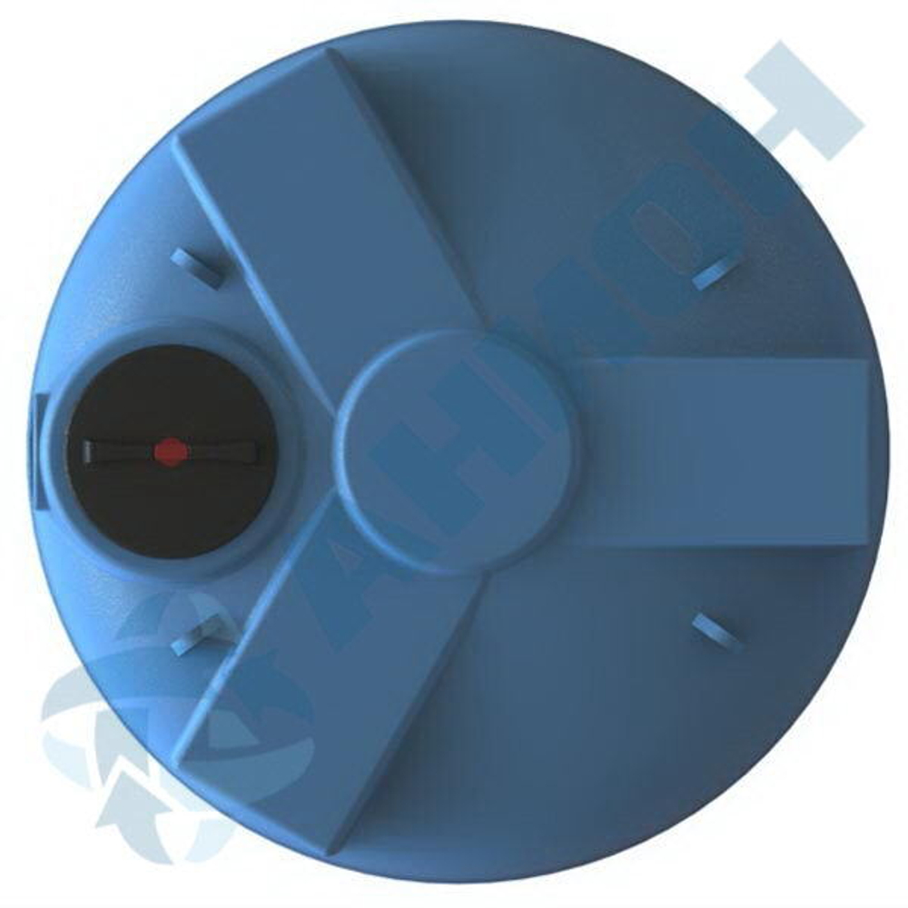 Емкость цилиндрическая вертикальная с дыхательным клапаном Анион 5100 л. вертикальная (1860x1860x2175см;синий) - арт.559398