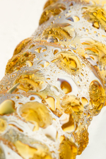 Фаллоимитатор стеклянный желтый 23,5 см