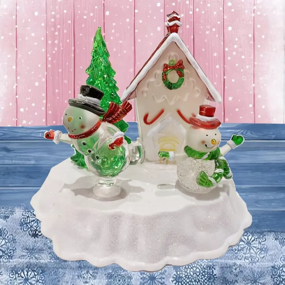 Сувенир с подсветкой «Новогодние друзья» 16*19 см