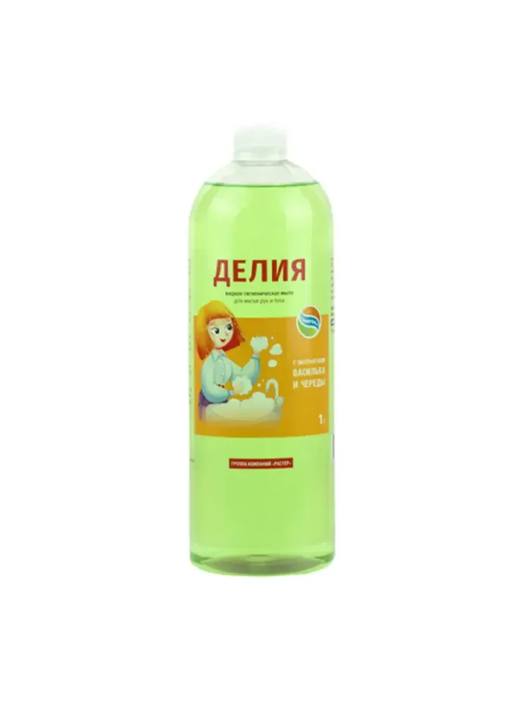 Мыло &quot;Делия&quot; (Санитека) с экстрактами череды и василька, 1 л