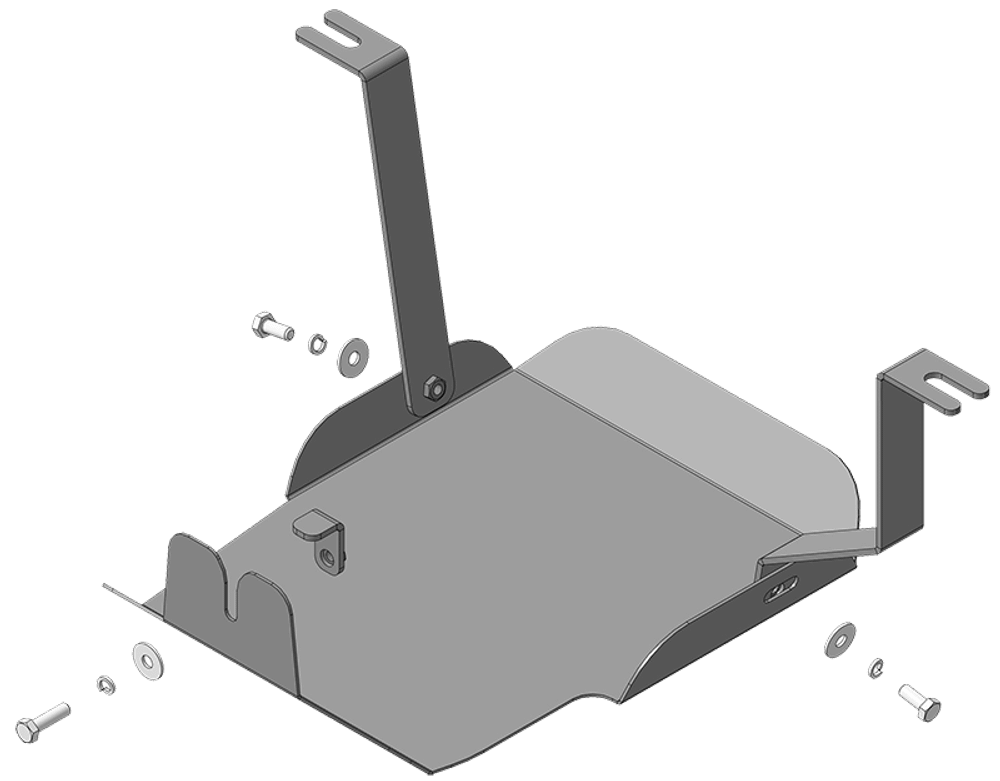 Защита Зад. дифференциала. 2 мм, Сталь. для Hyundai Tucson 2021-н.в., Motodor.70905