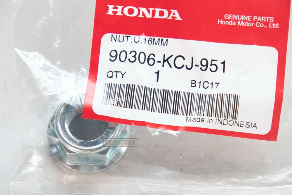 90306-KCJ-951. NUT, U, 16MM