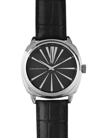 Кварцевые часы Black Hole, серебро