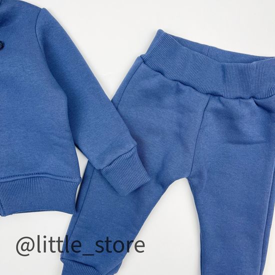 Комплект из футера с начесом "New one" Индиго