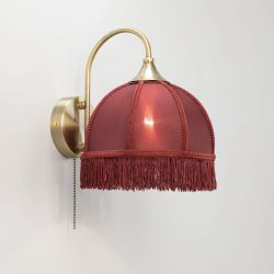 Citilux Базель CL407313 Бра с бордовым абажуром и выключателем