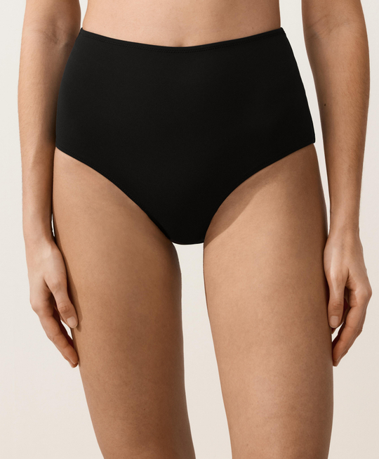 OYSHO Бикини-трусики с высокой посадкой, черный