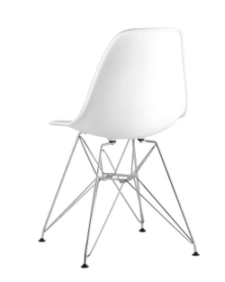Стул Tuscany в стиле Eames белый/хром