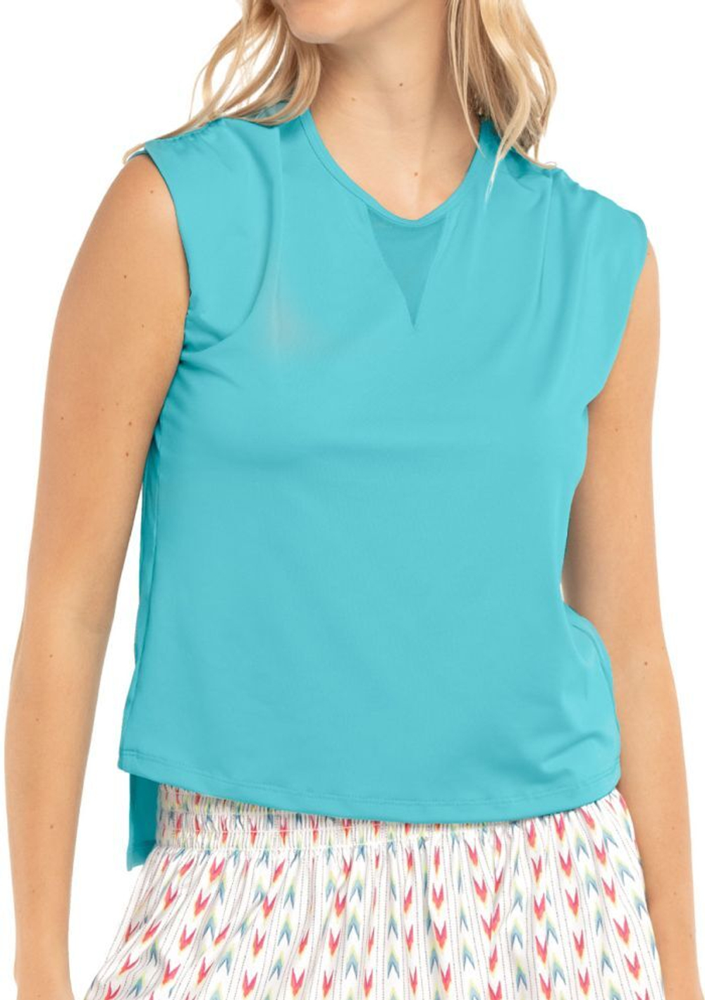 Топ теннисный Lucky in Love Desert Vibes Come Together Muscle Tank - sky
