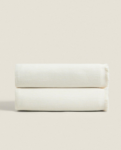 Zara Home - Гладкий универсальный плед, экрю, 230x250 см