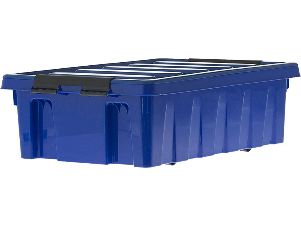 Ящик сплошной 580×390×180 мм, объем 40.72 л., арт.: Rox Box 35, синий, код: 18709