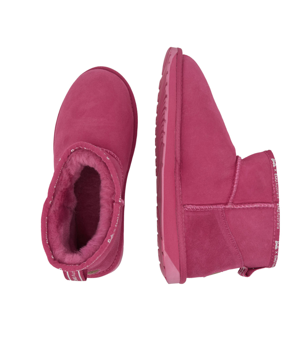 Кожаные угги stinger micro/emu australia x barbie EMU Australia - розовый(W12898)