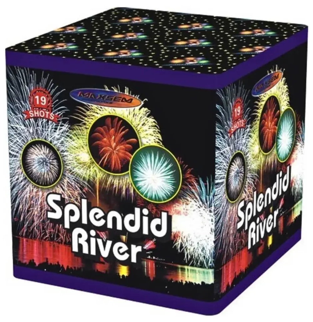 Батарея салютов Splendid river (GWM5034) от Maxsem, 19 залпов, 30 мм