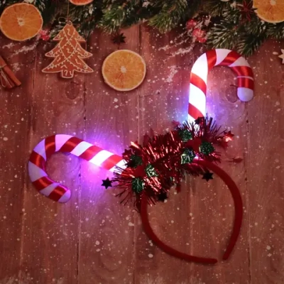 Ободок карнавальный с подсветкой «Леденцы»