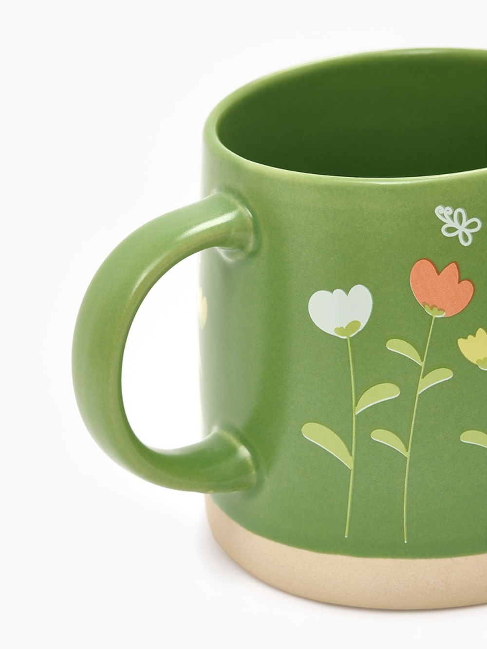 Кружка керамическая «Полевые цветы», 360 мл, ручная работа