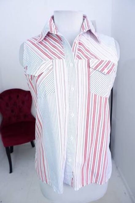 Блузка Biaggini полосатая, визуально на 44 размер