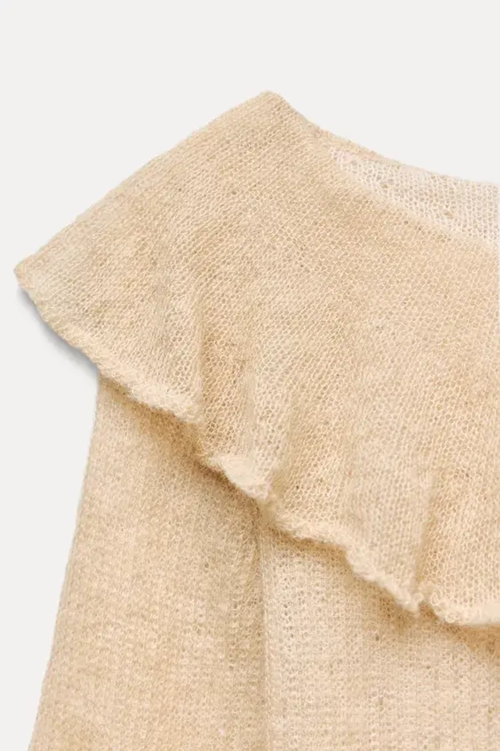 ZARA СВИТЕР ИЗ ТОНКОЙ АЛЬПАКИ И ШЕРСТИ, ПЫЛЬНЫЙ РОЗОВЫЙ